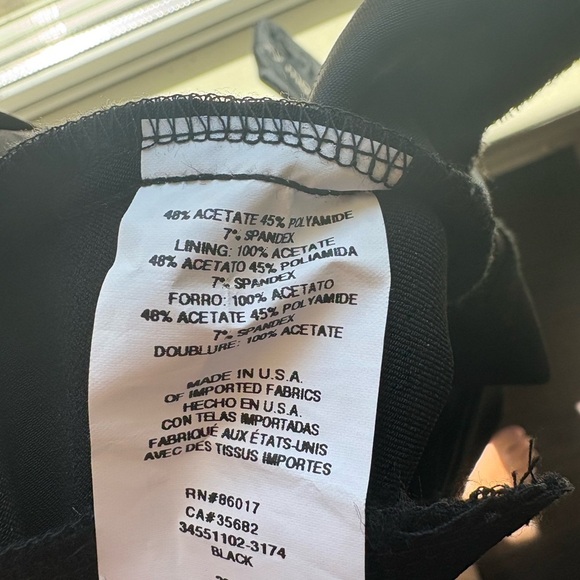 Bebe, size 4, Black Faux satin flared Pants - Picture 11 of 11